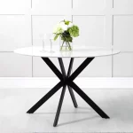 Modern Round Kitchen Dining Table - Sleek Design