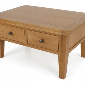 Oak Coffee Table With Drawers