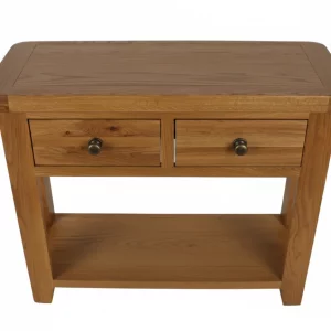 Oak Console Table With Storage