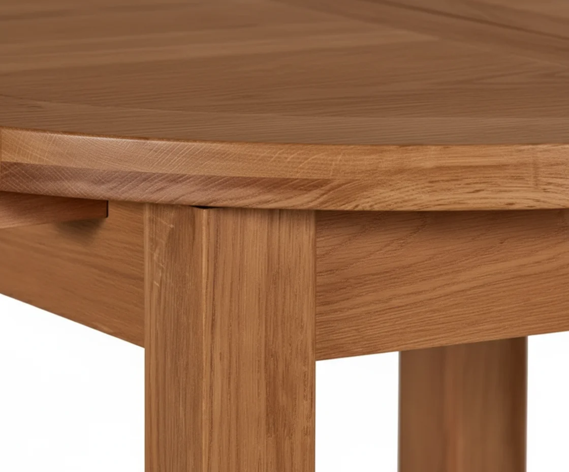 Oak Round Extendable Dining Table