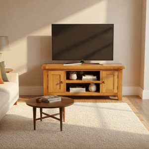 Oak TV Stand 55 Inch