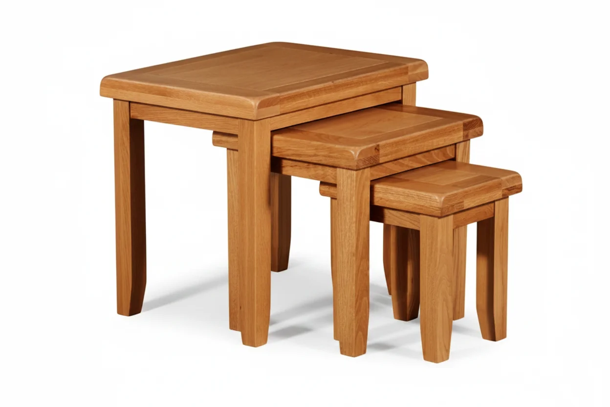 Solid Oak Nest Tables