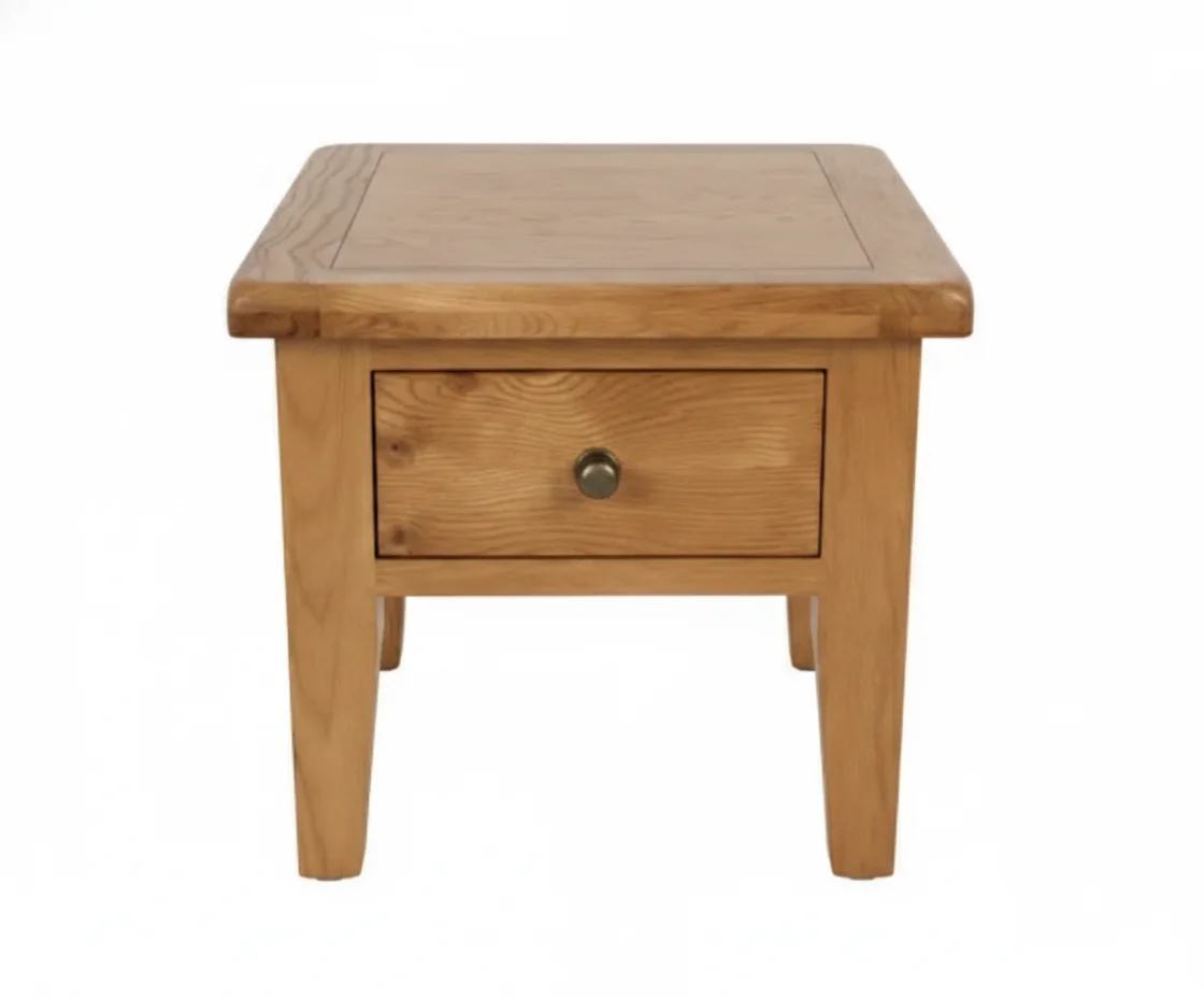 Small Oak Table Lamp