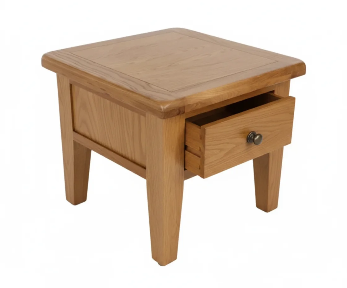 Small Oak Table Lamp