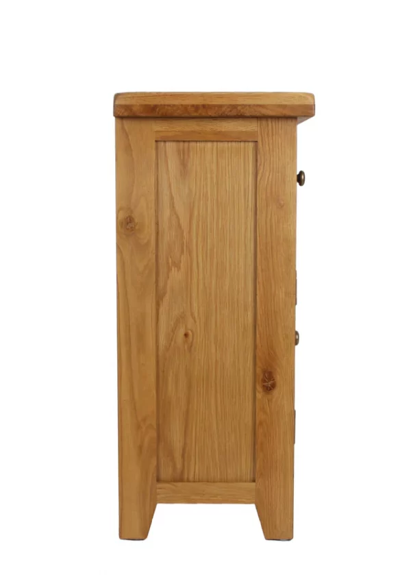 Small Oak Sideboard 2 Door 1 Drawer - Compact Storage Cabinet - Image 13