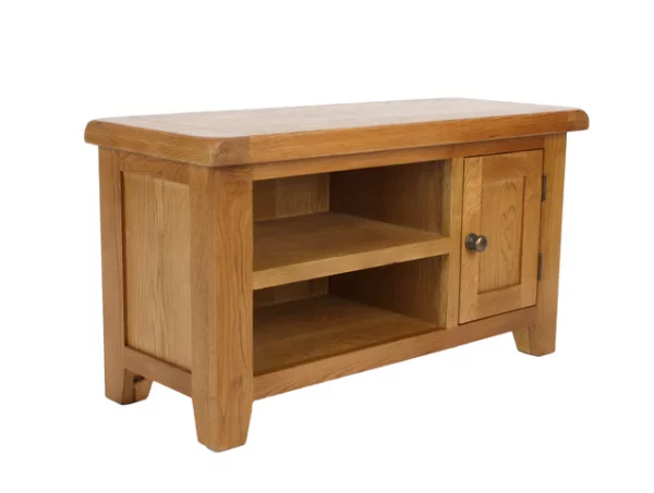 Small Oak TV Unit: Solid Oak TV Stand, Oak TV Cabinet, Small TV - Image 5