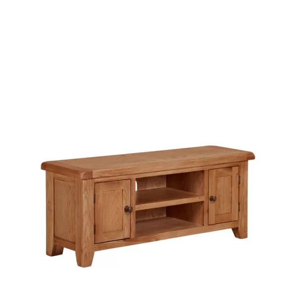 Oak TV Stand & TV Unit: Large TV Cabinet Solutions, Rustic Oak - Image 8