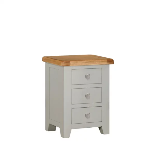 Stylish Modern Grey Oak Bedside Table - Image 3
