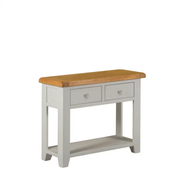 Modern Oak Grey Console Table - Stylish and Functional - Image 3