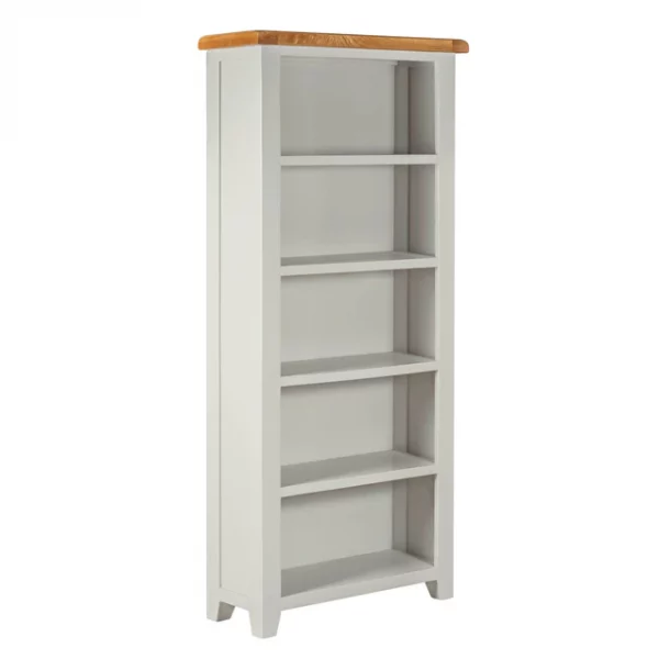 Modern Oak Grey Bookcase - Stylish Storage - Image 3