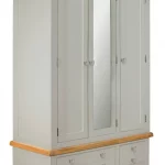 Oak Grey Wardrobe with Spacious Storage - Modern Bedroom Furniture