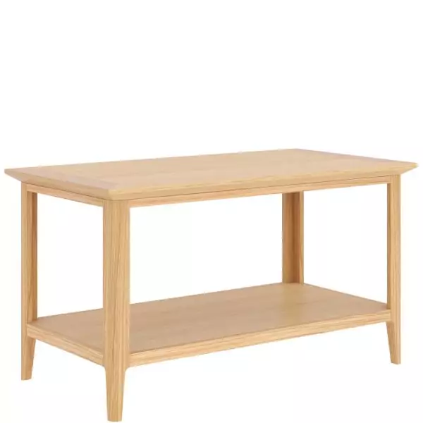 London Oak Coffee Table With Shelve - Image 3