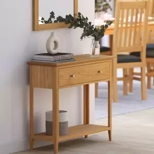 Light Oak Console Table