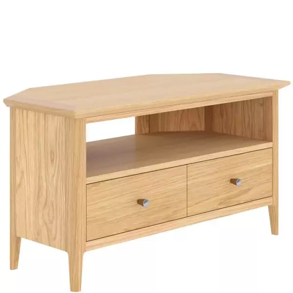 Light Oak Corner Tv Unit - Image 4