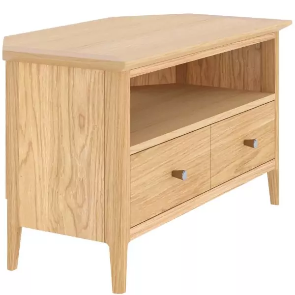 Light Oak Corner Tv Unit - Image 5
