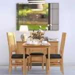 Light Oak Square Dining Table