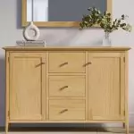 London Oak Large 2 Door 3 Drawer Sideboard