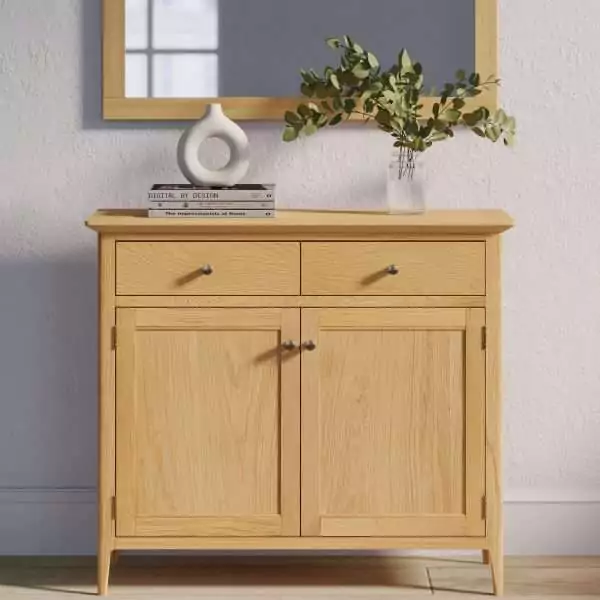 small sideboard light oak