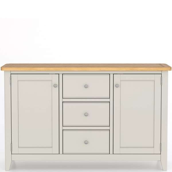 Light Grey Painted 2 Door 3 Drawer Sideboard - Image 3