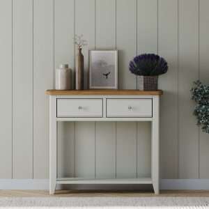 Light Grey Painted Console Table