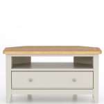 Light Grey Painted Corner TV Cabinet