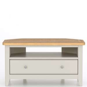 Light Grey Painted Corner TV Cabinet