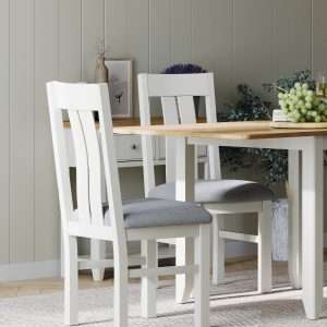 Light Grey Painted Dining Chair