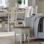 Light Grey Painted Lamp Table