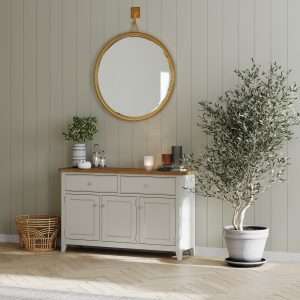 Light Grey Painted Large Sideboard
