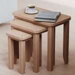 Natural Oak Nest of 3 Tables