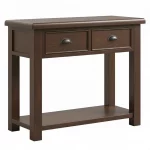 Smoked Oak Console Table