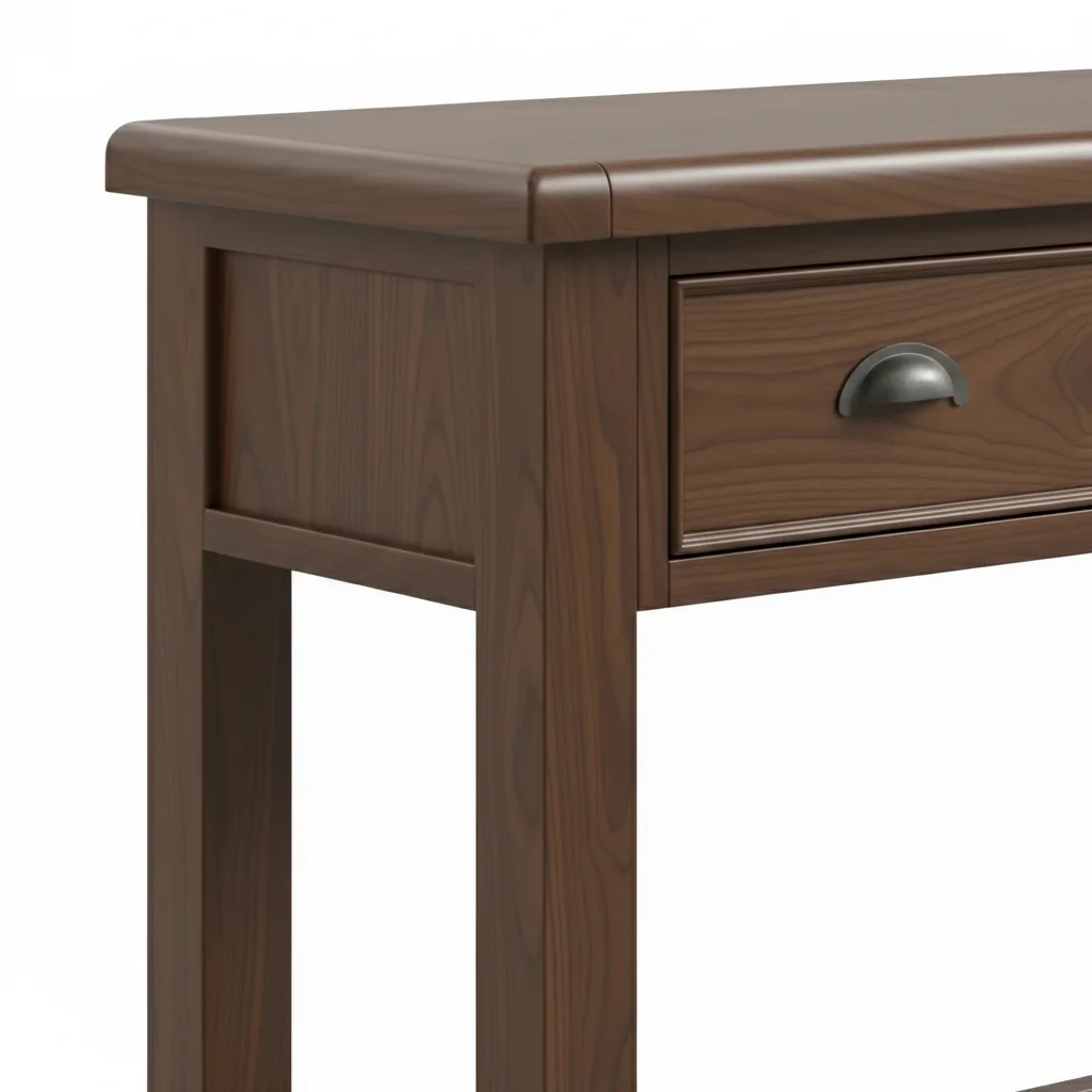 Smoked Oak Console Table