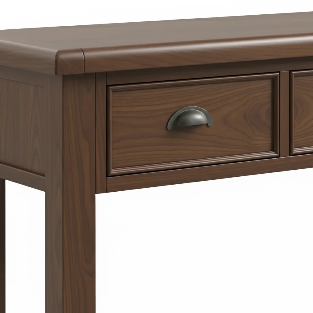 Smoked Oak Console Table