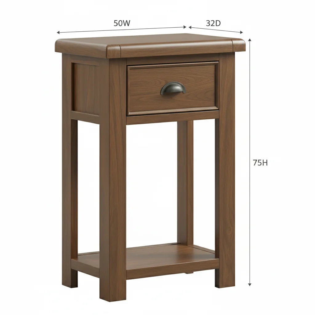 Smoked Oak Hall table