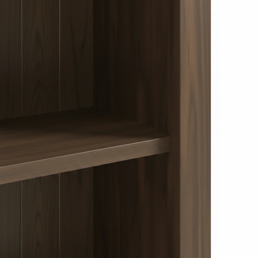 Smoked Oak Large Bookcase With Drawer