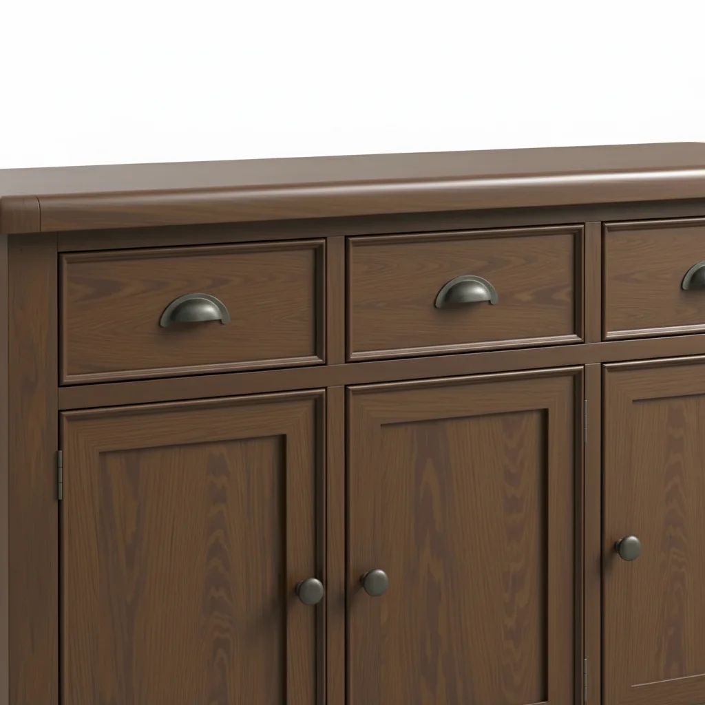 Smoked Oak Large Sideboard 3 Door 3 Drawer2