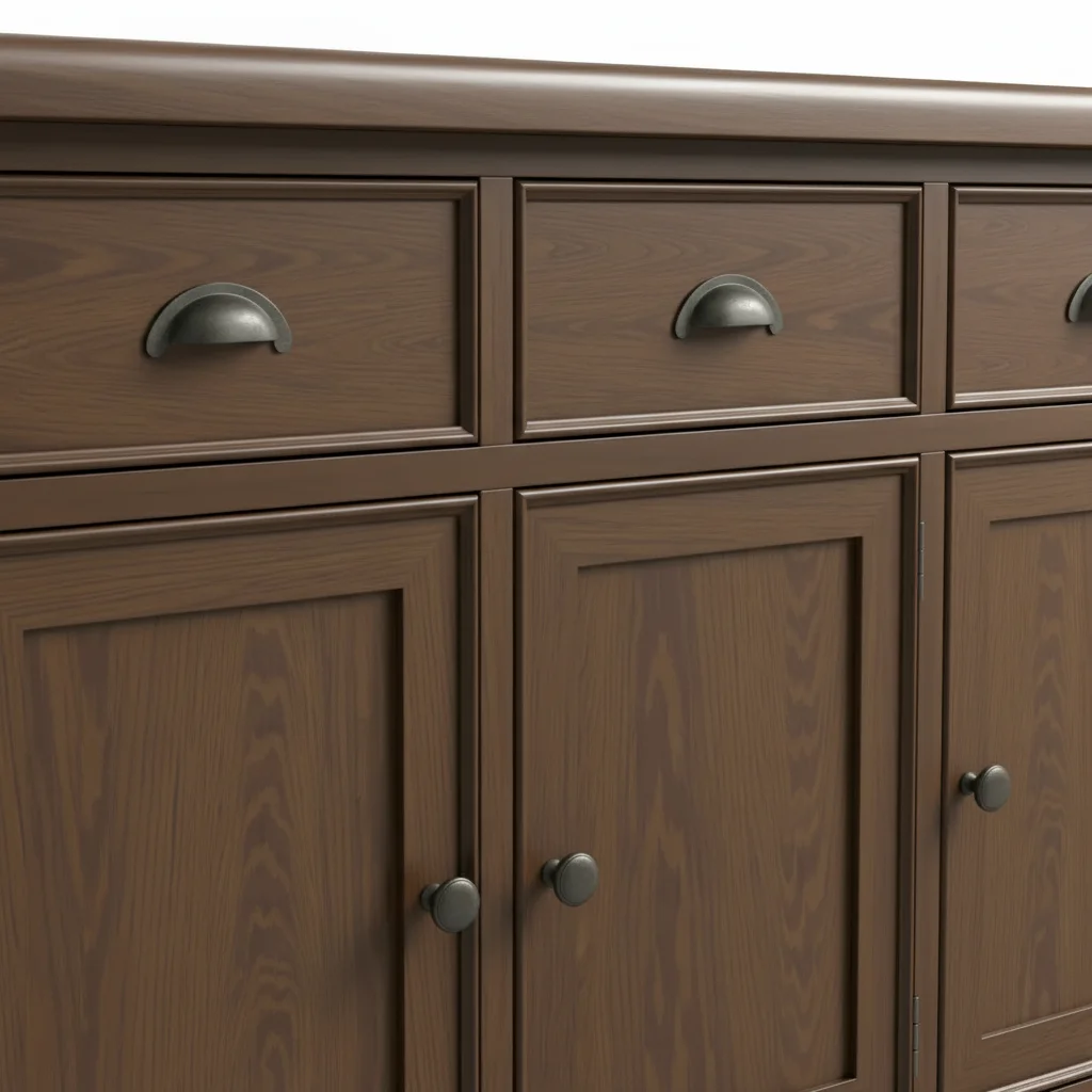 Smoked Oak Large Sideboard 3 Door 3 Drawer2