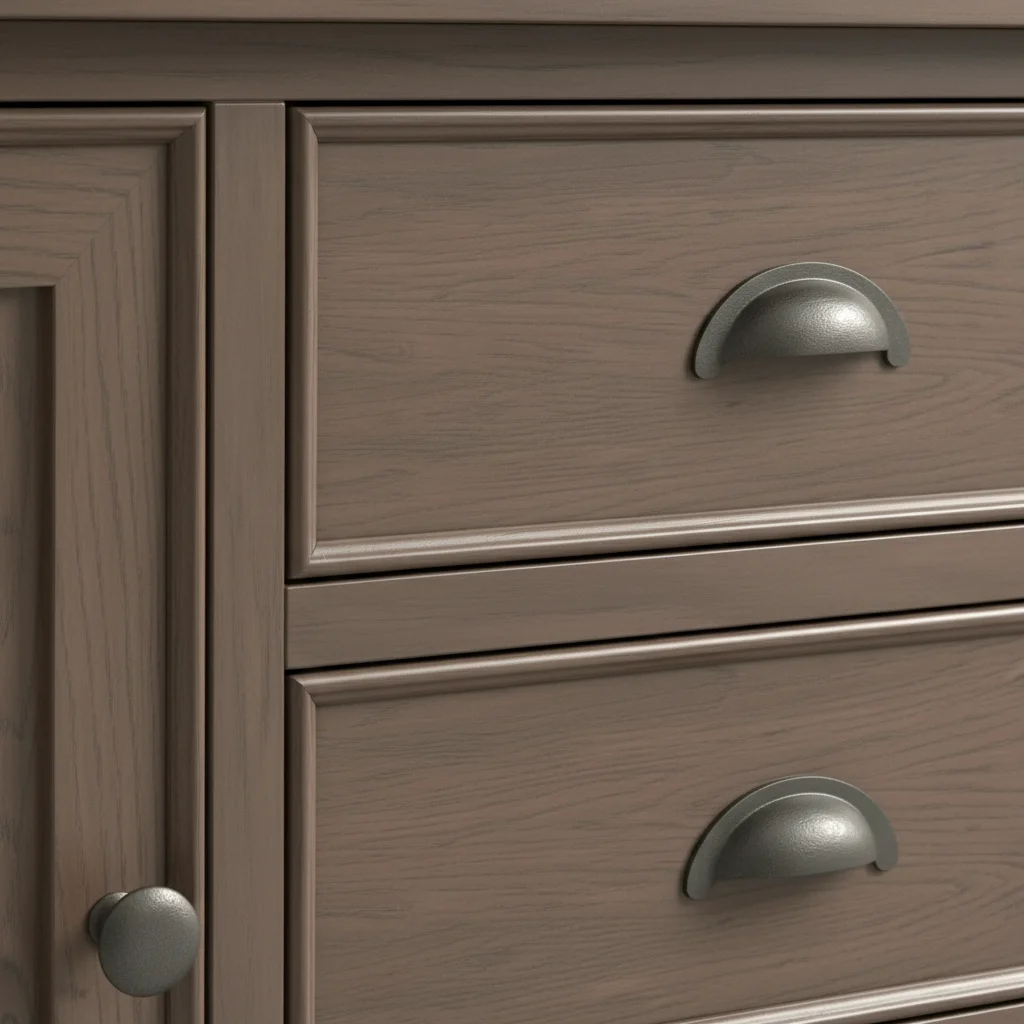 Smoked Oak Large Sideboard 6 Drawer 2 Door