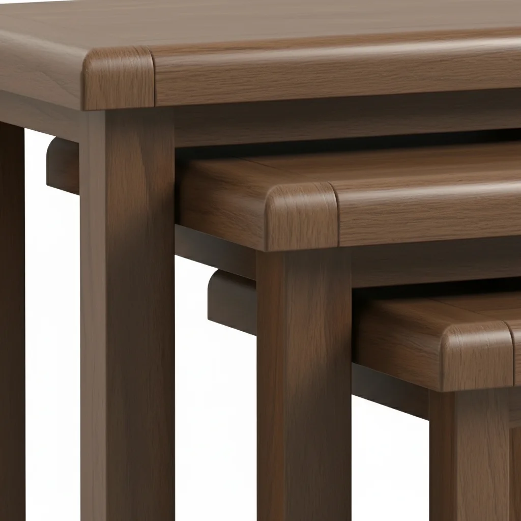 Smoked Oak Nest Of 3 Tables