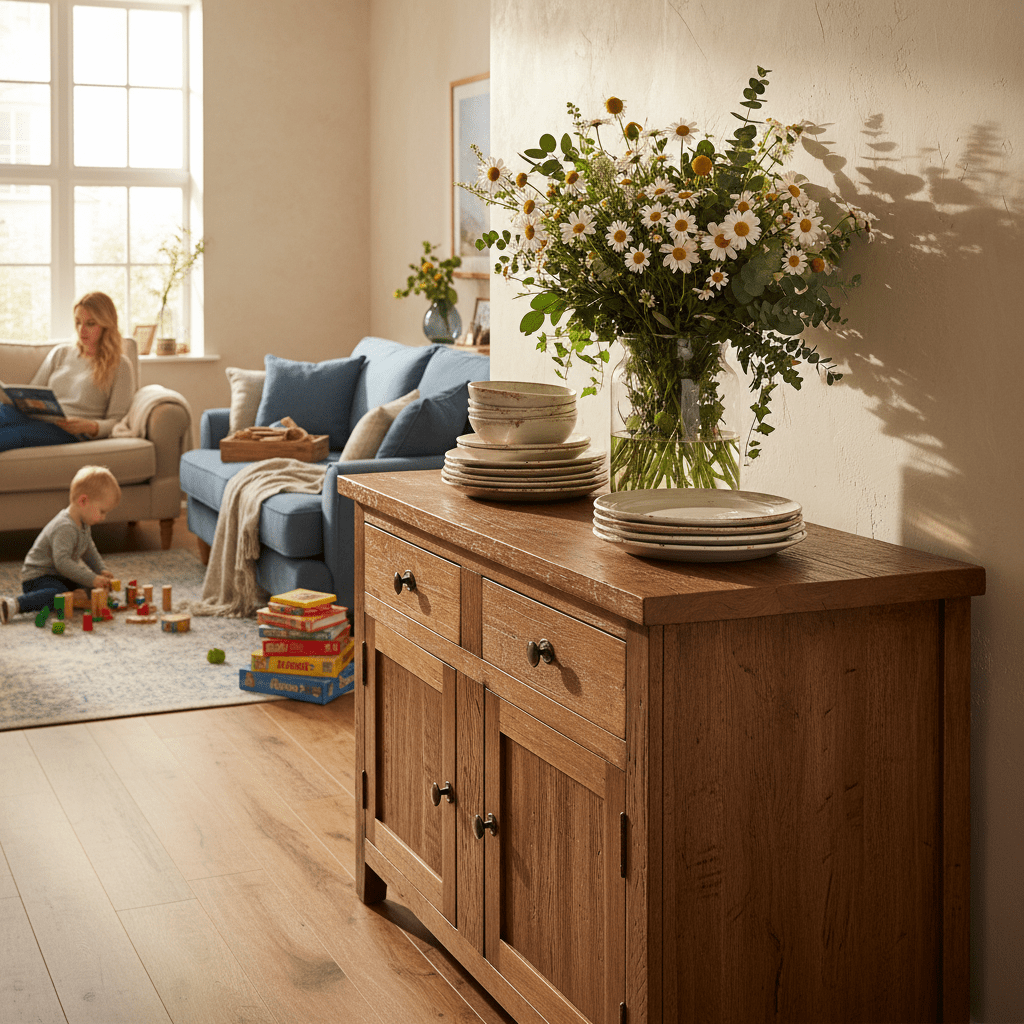 Solid Oak Sideboard