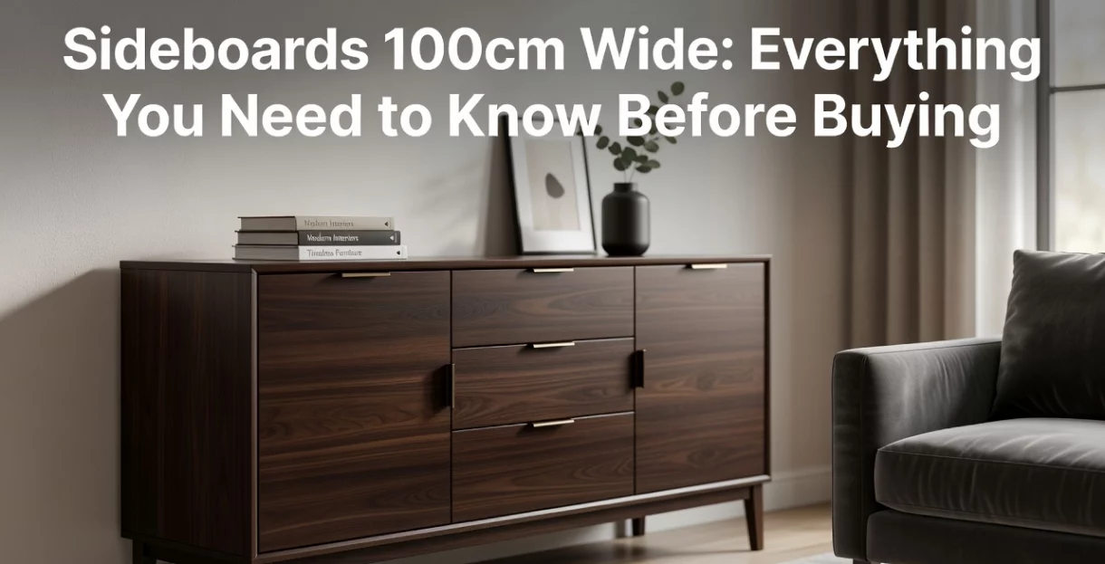 Professional header image for list-based article: Sideboards 100cm Wide: Everything You Need to Know Before...