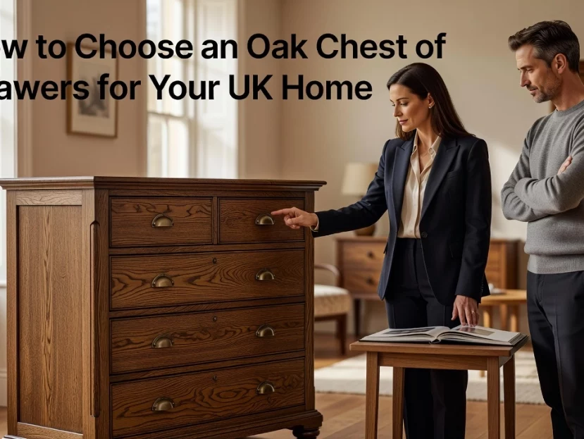 Professional header image for list-based article: How to Choose an Oak Chest of Drawers for Your UK Home