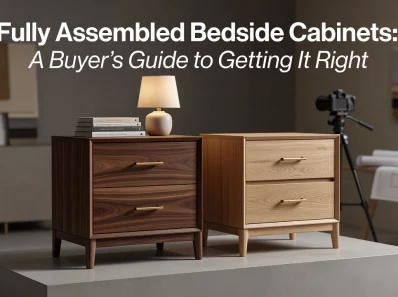 Professional header image for list-based article: Fully Assembled Bedside Cabinets: A Buyer's Guide to Gett...