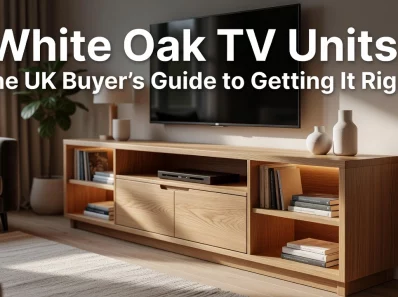 Professional header image for list-based article: White Oak TV Units: The UK Buyer's Guide to Getting It Right